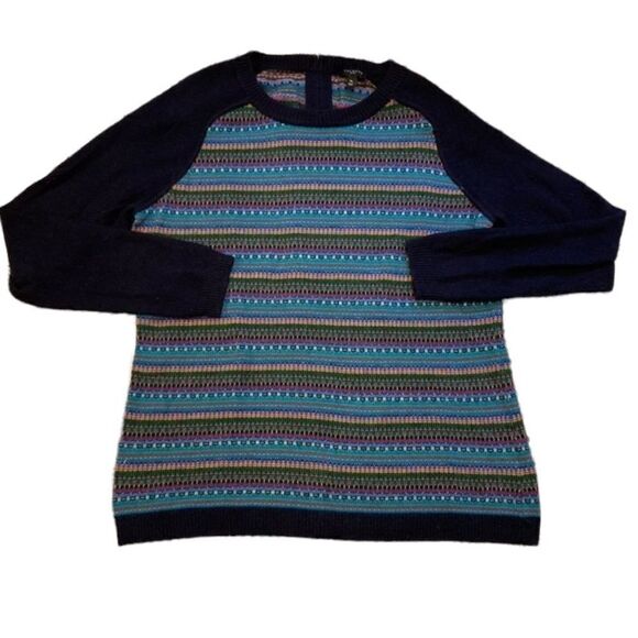 Vintage Talbots striped Sweater Medium - Picture 2 of 8